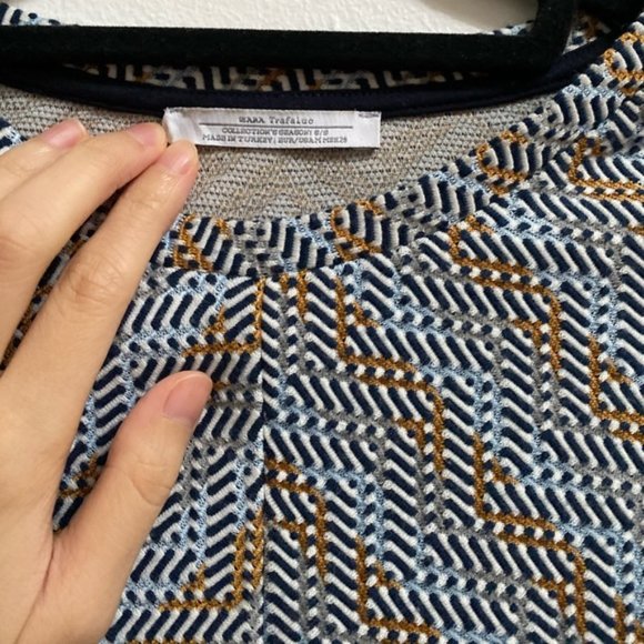 Zara Jacquard Patterned Midi Tee - Picture 2 of 4